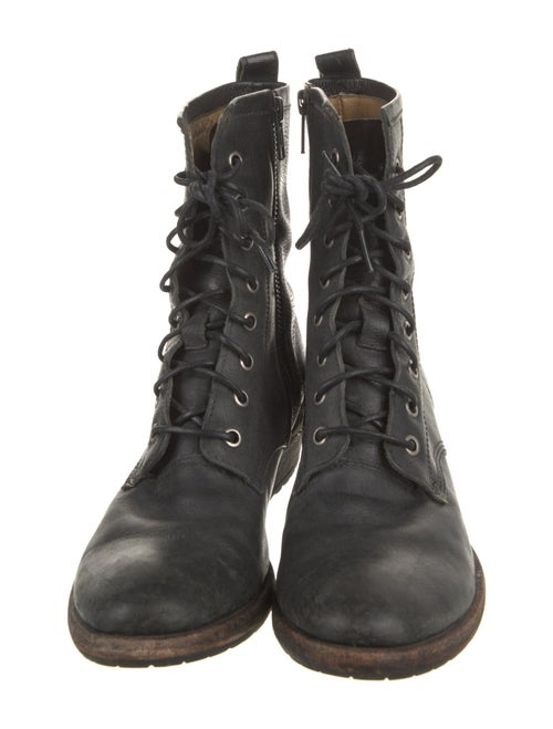 Frye Leather Combat Boots
