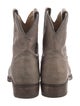 Frye Leather Embroidered Accent Western Boots