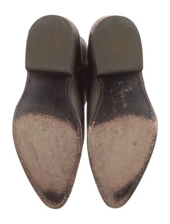 Frye Leather Embroidered Accent Western Boots