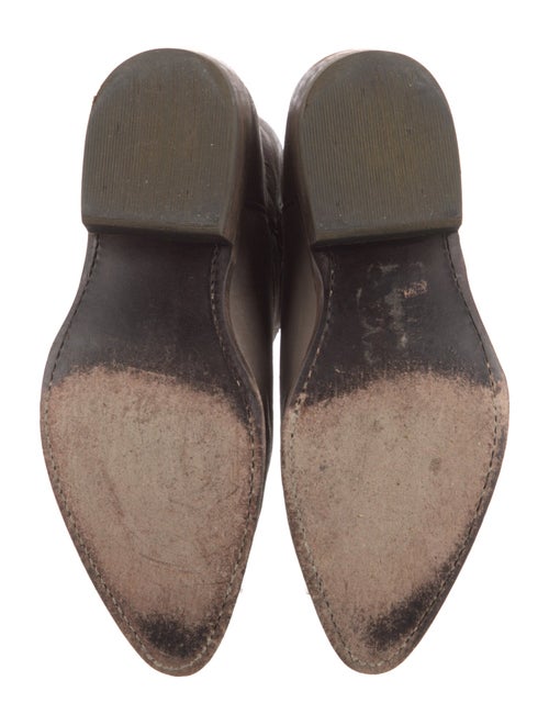 Frye Leather Embroidered Accent Western Boots