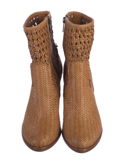 Frye Leather Tweed Pattern Sock Boots