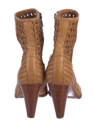 Frye Leather Tweed Pattern Sock Boots