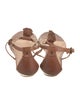 Frye Leather Braided Accents T-Strap Sandals