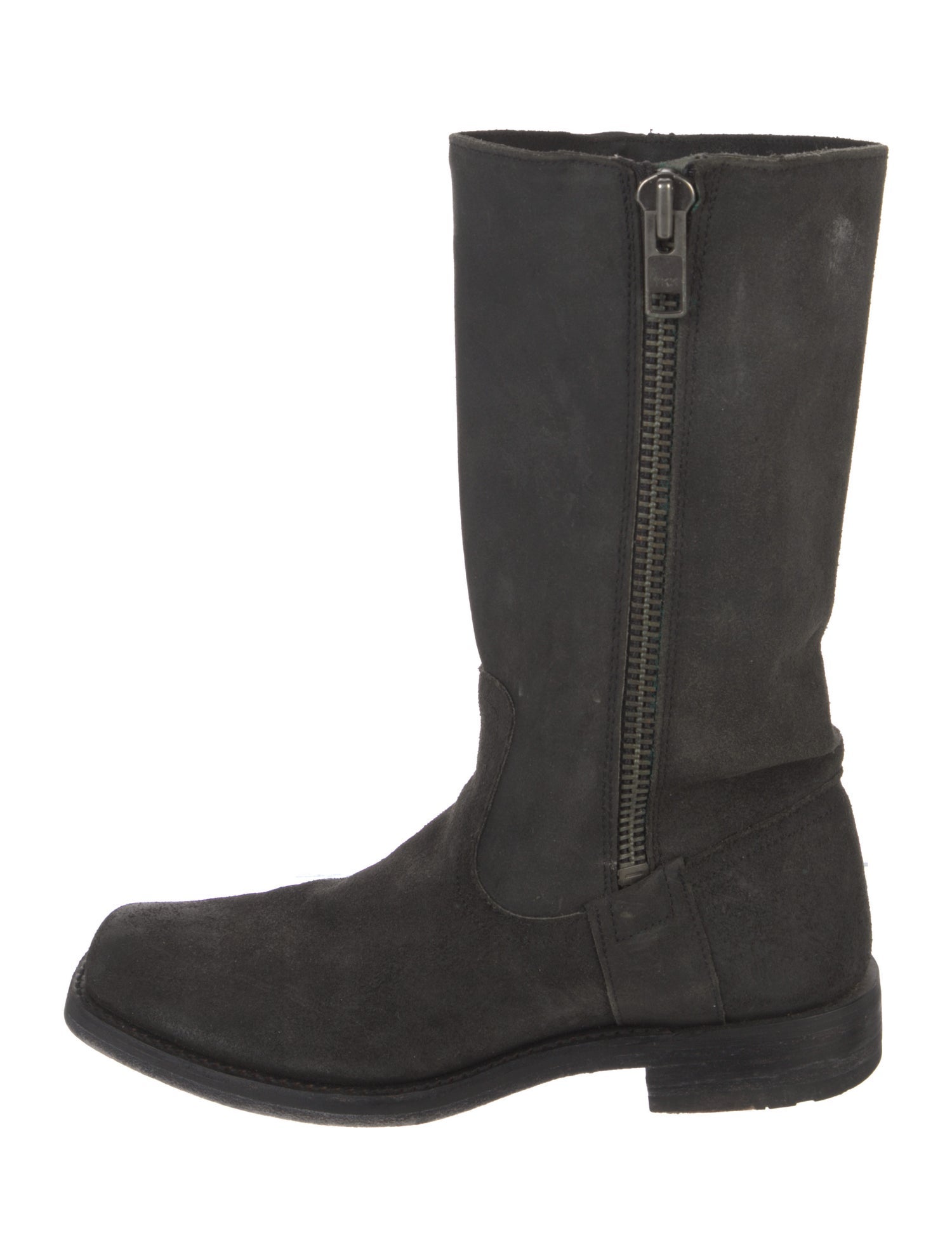 Frye Suede Moto Boots