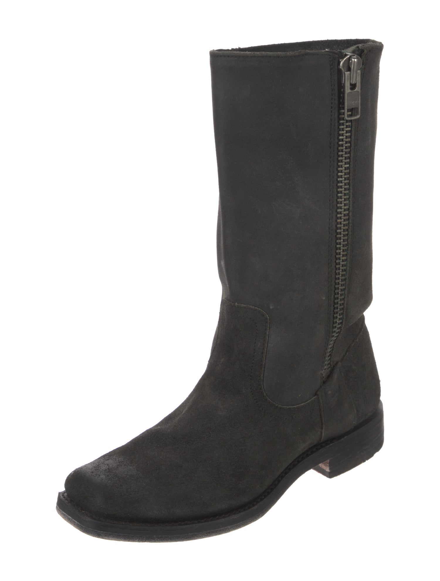 Frye Suede Moto Boots