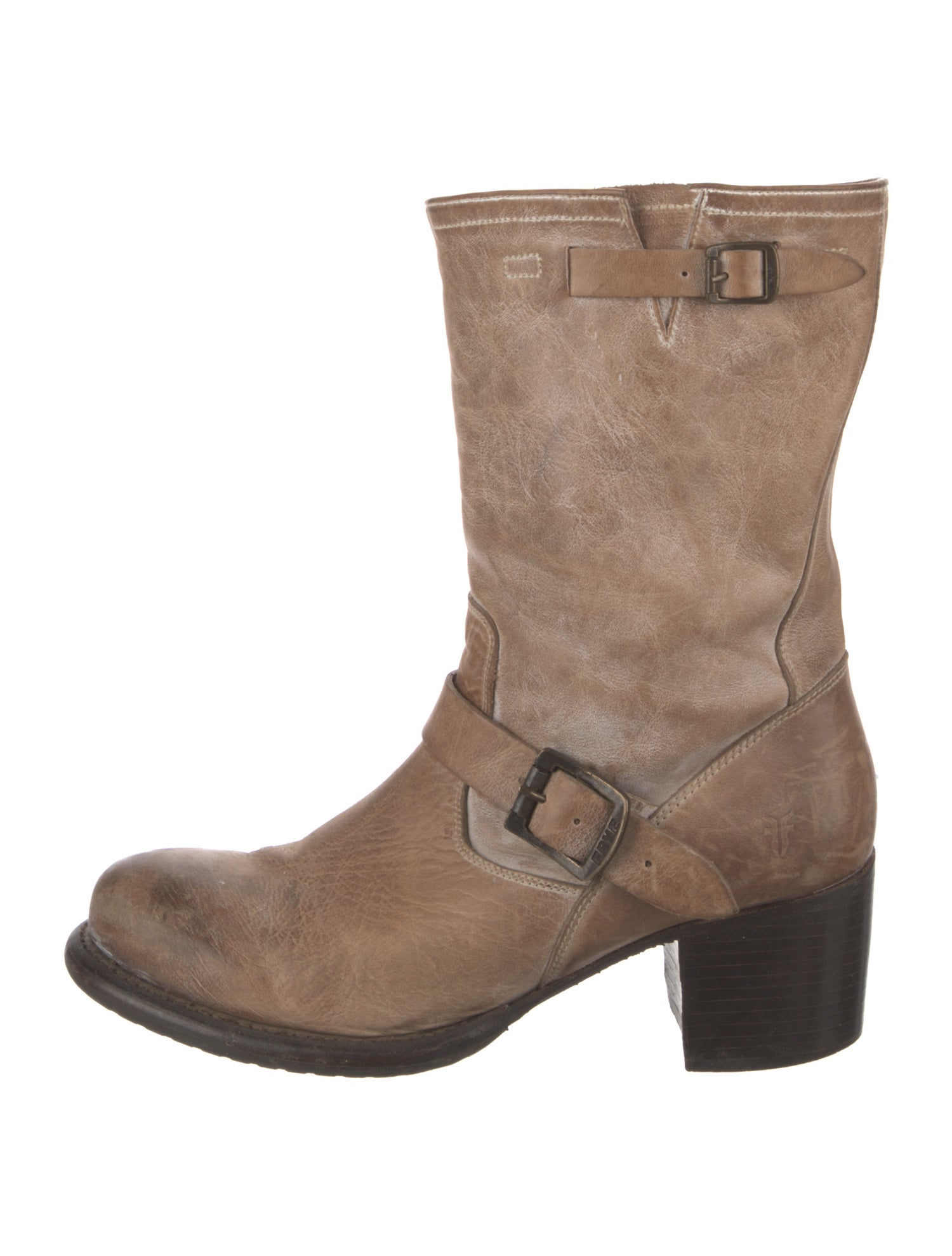 Frye Leather Moto Boots