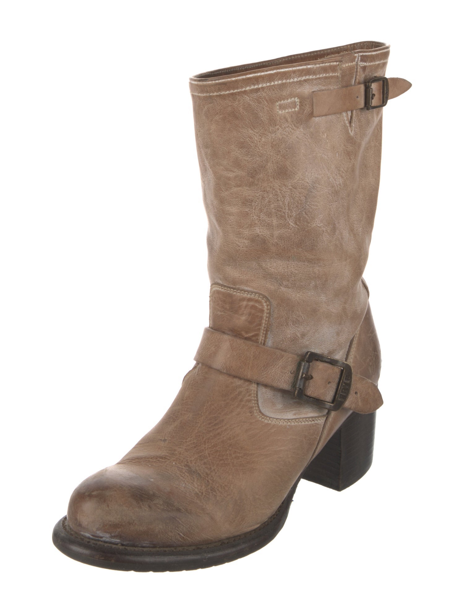 Frye Leather Moto Boots