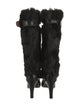 Frye Fur Leather Trim Embellishment Boots