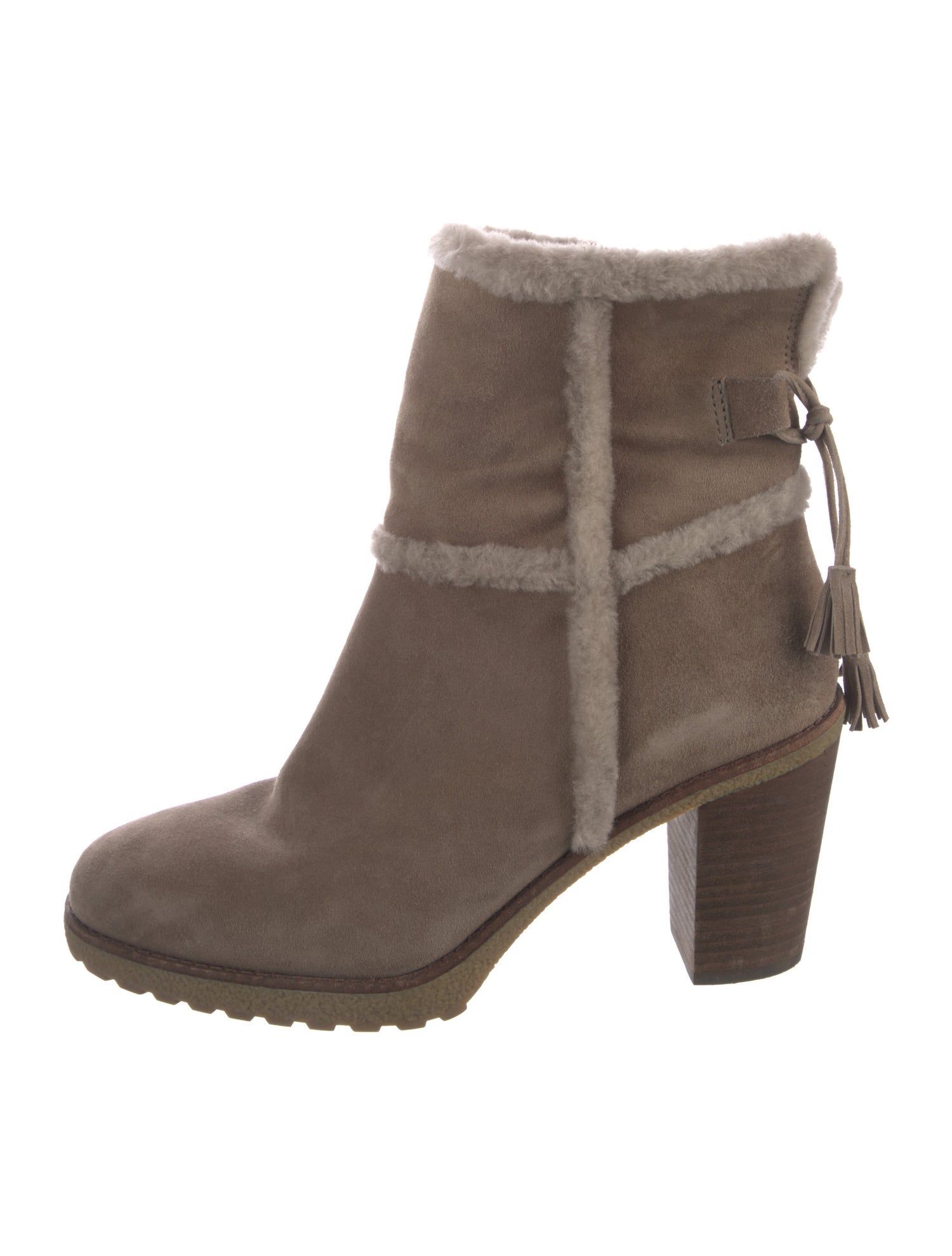 Frye Suede Tassel Accents Boots