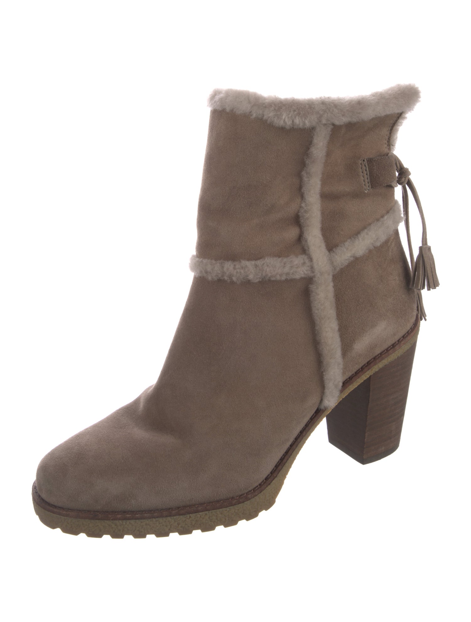 Frye Suede Tassel Accents Boots
