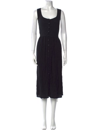 Frye Scoop Neck Midi Length Dress