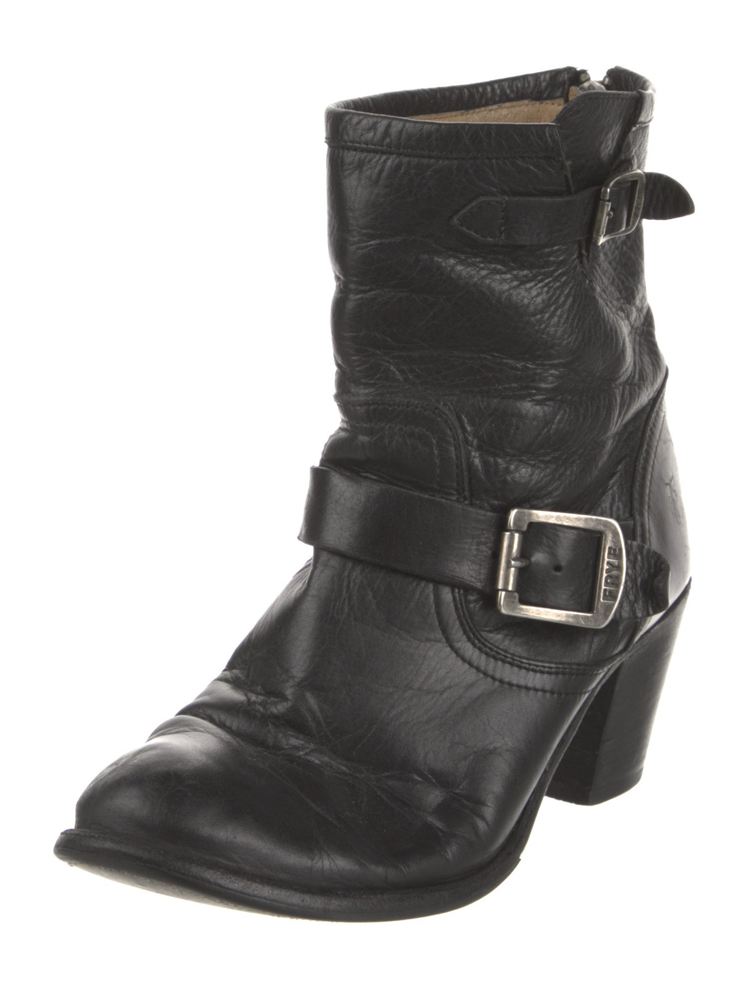 Frye Leather Moto Boots
