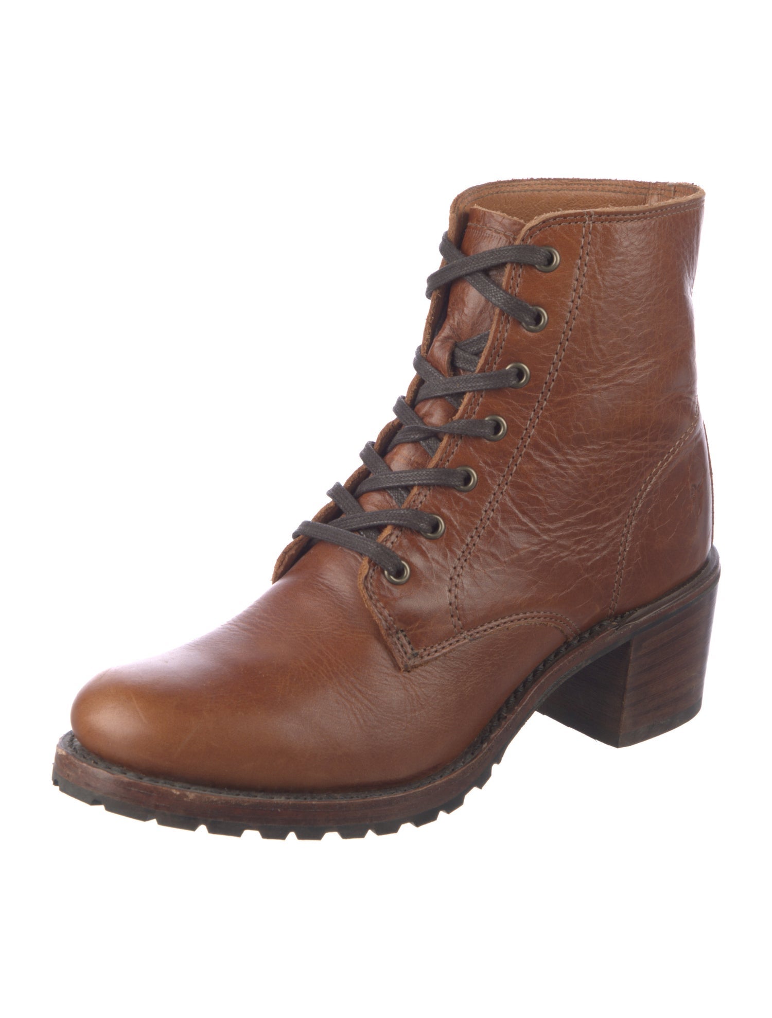 Frye Leather Combat Boots