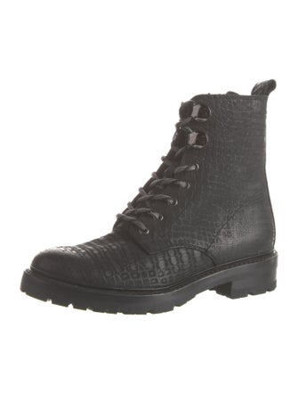 Frye Leather Combat Boots