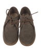 Frye Suede Leather Trim Embellishment Moccasins