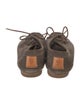 Frye Suede Leather Trim Embellishment Moccasins