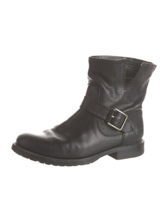 Frye Leather Moto Boots