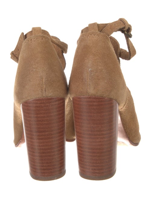 Frye Suede T-Strap Pumps