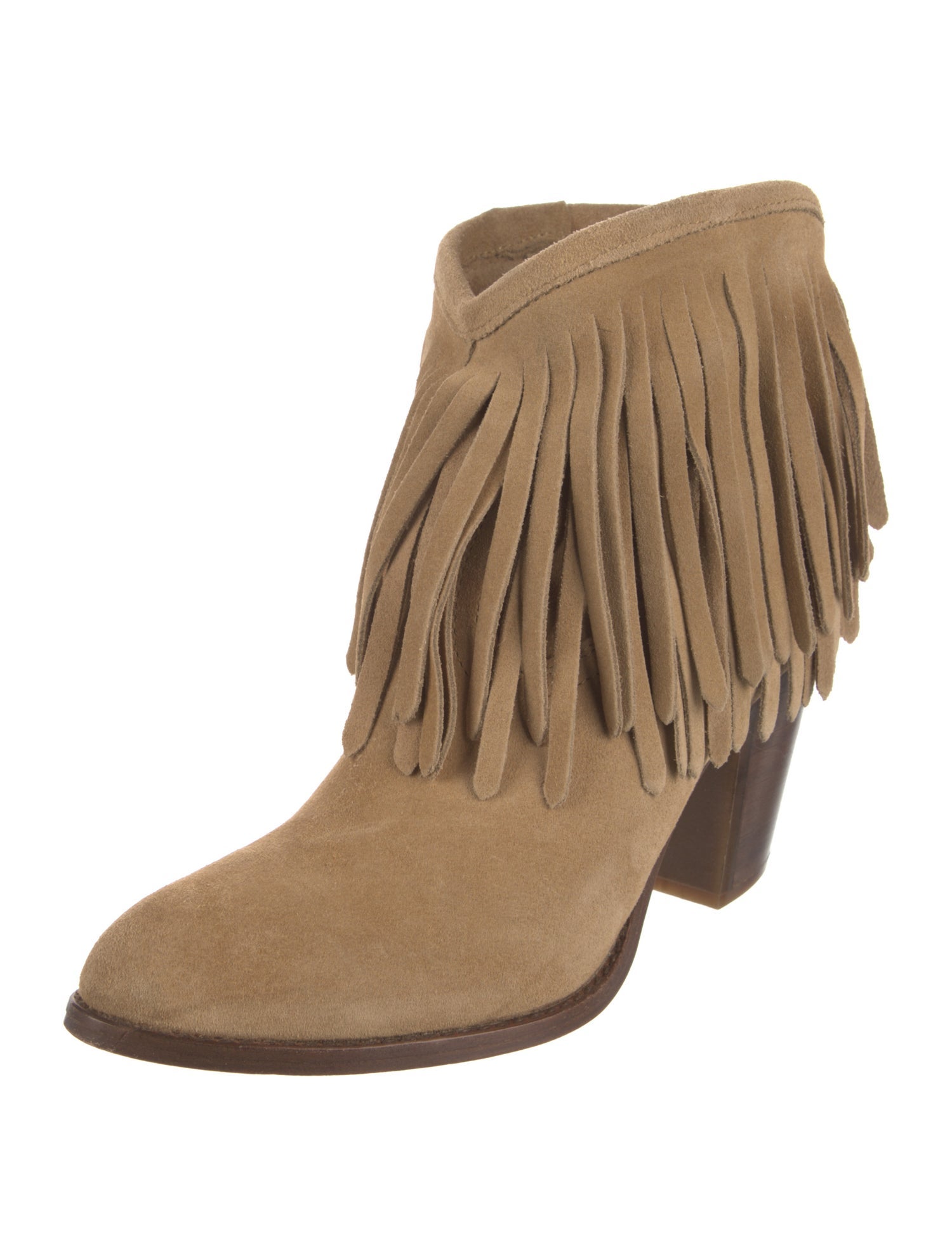 Frye Suede Colorblock Pattern Western Boots