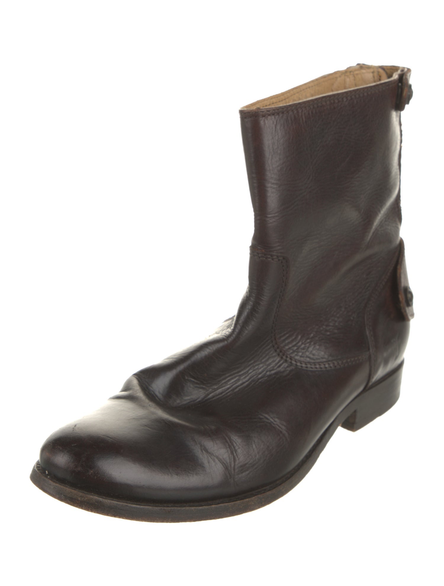 Frye Leather Moto Boots