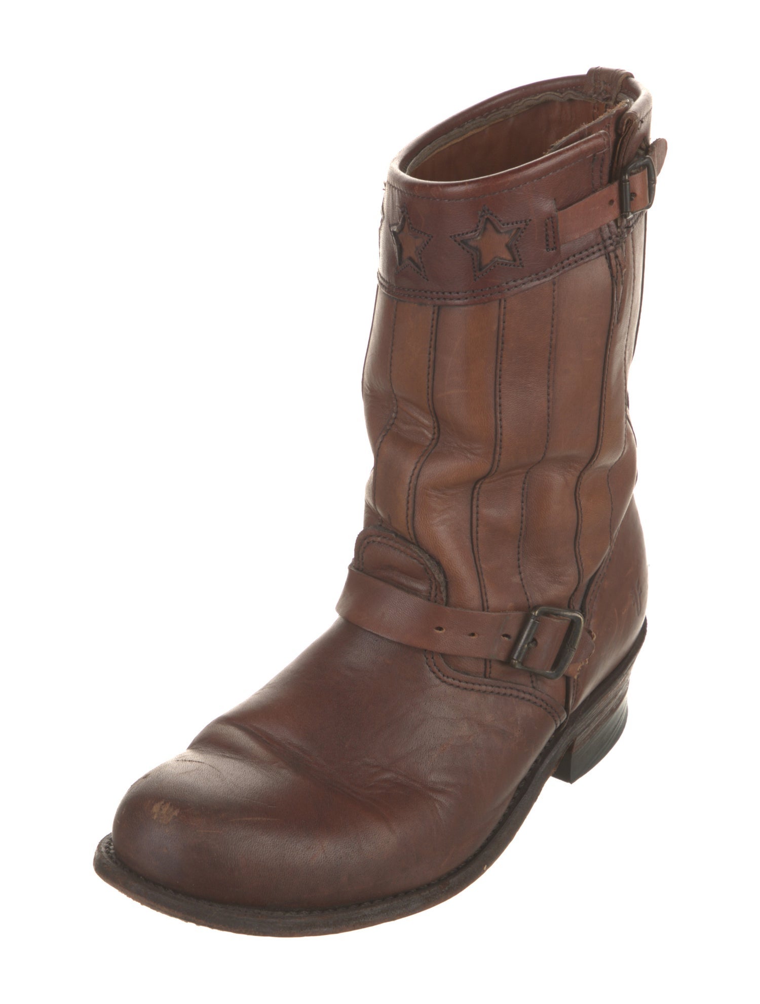 Frye Leather Moto Boots