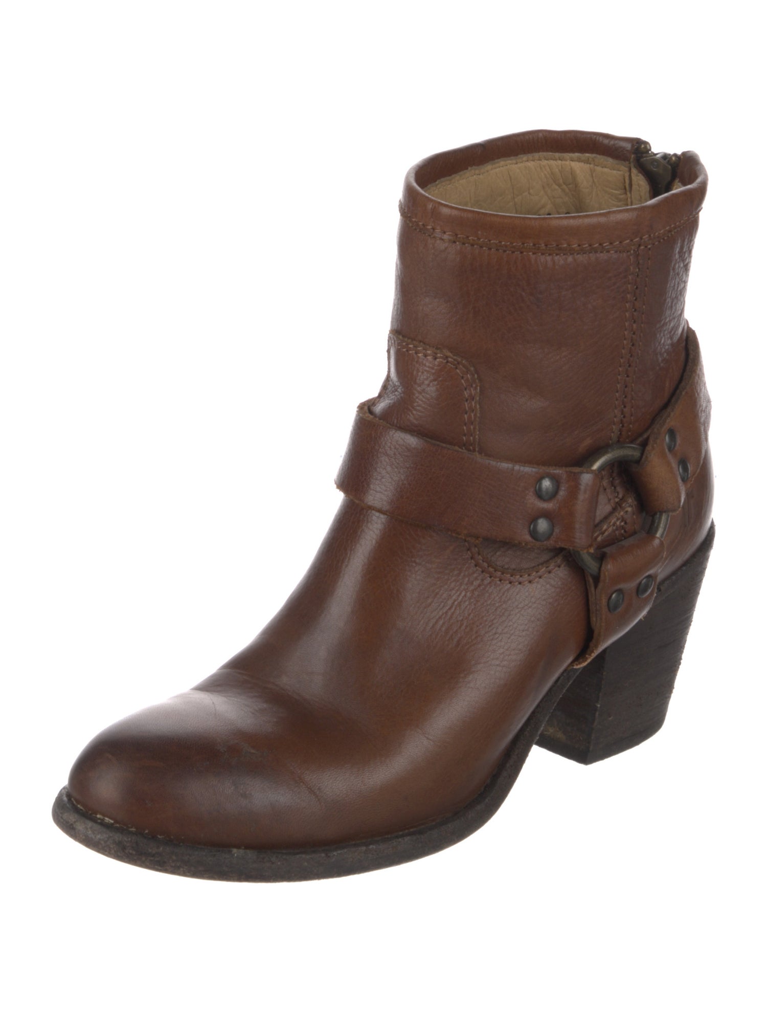 Frye Leather Moto Boots