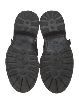 Frye Leather Studded Accents Combat Boots