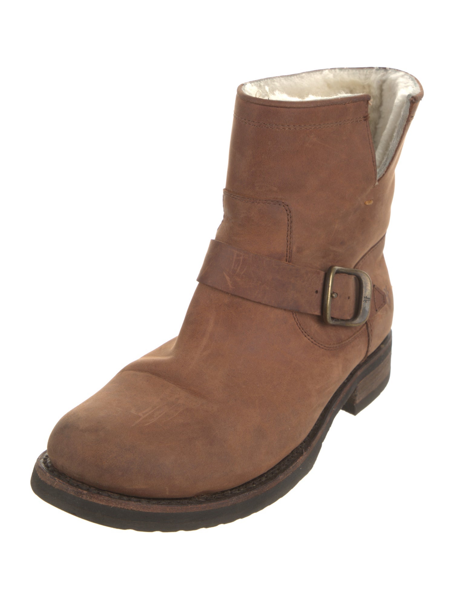 Frye Suede Moto Boots