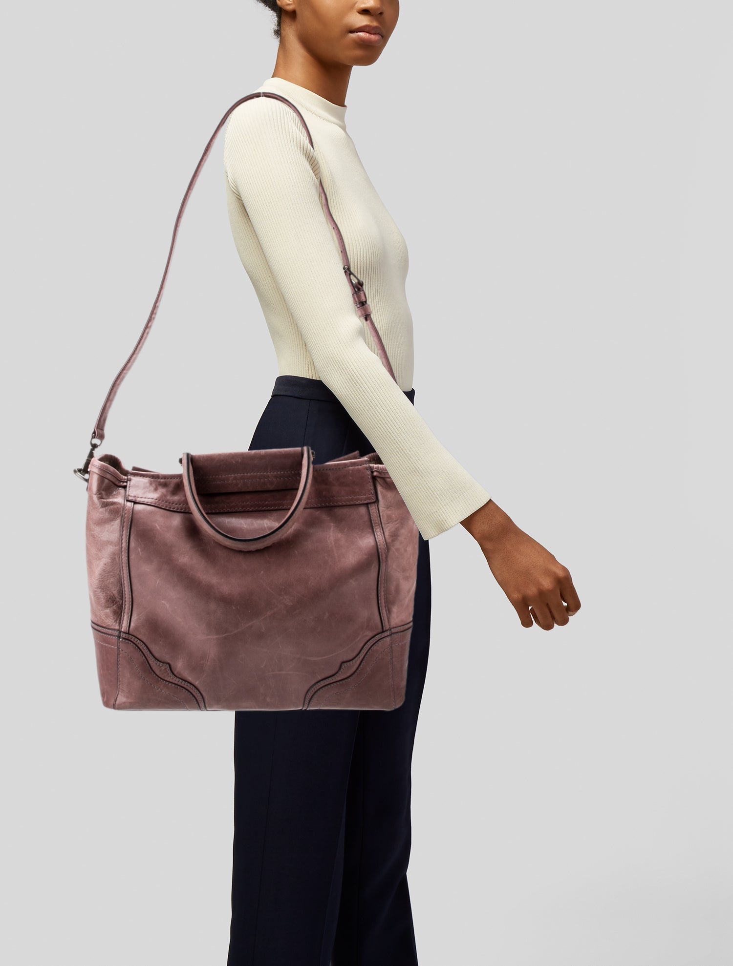 Frye Leather Top Handle Bag