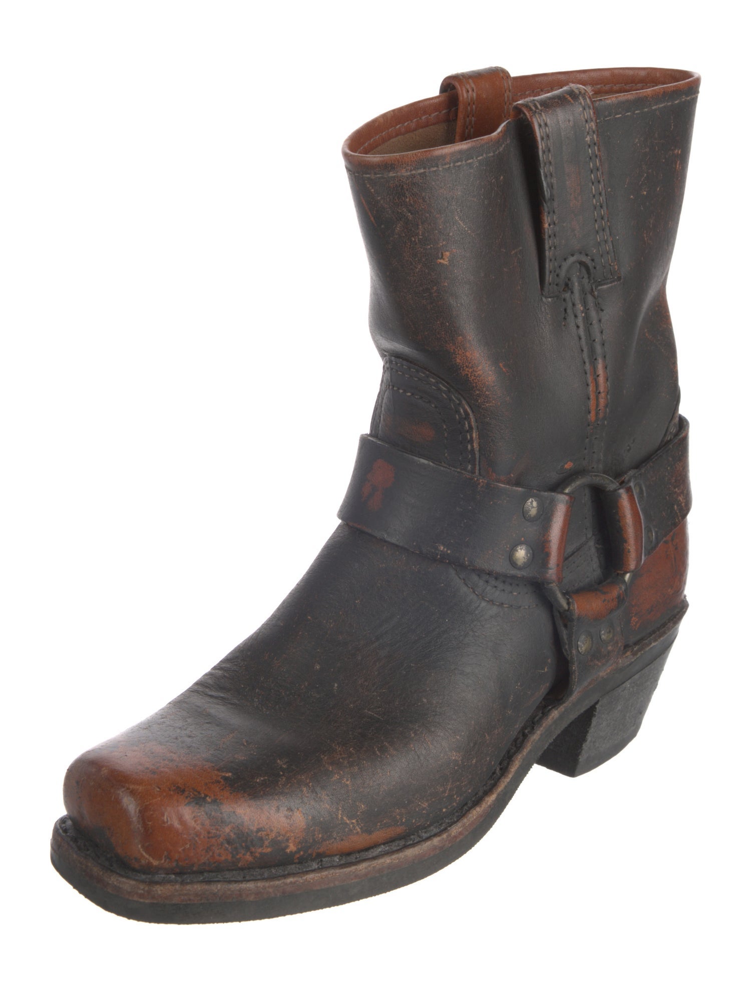 Frye Leather Moto Boots