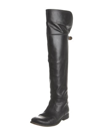 Frye Leather Studded Accents Riding Boots