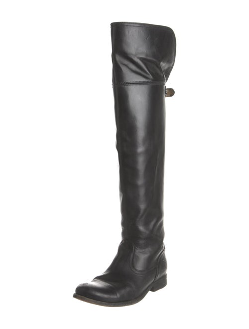 Frye Leather Studded Accents Riding Boots
