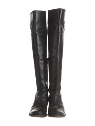 Frye Leather Studded Accents Riding Boots