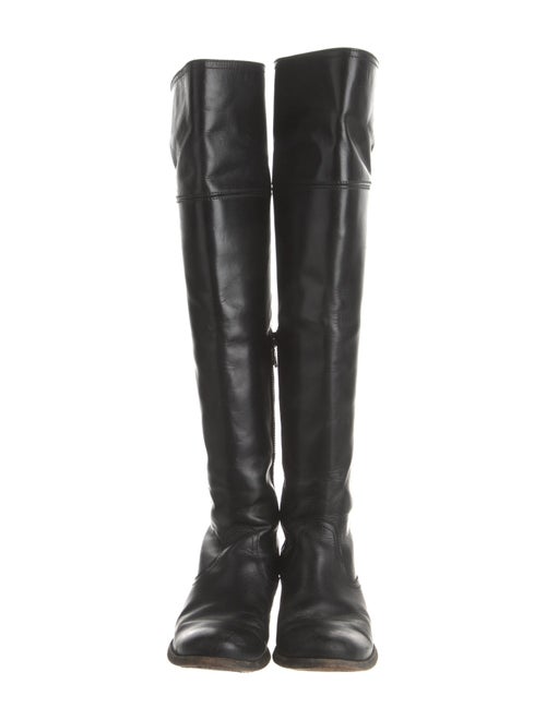 Frye Leather Studded Accents Riding Boots