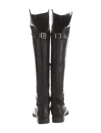Frye Leather Studded Accents Riding Boots