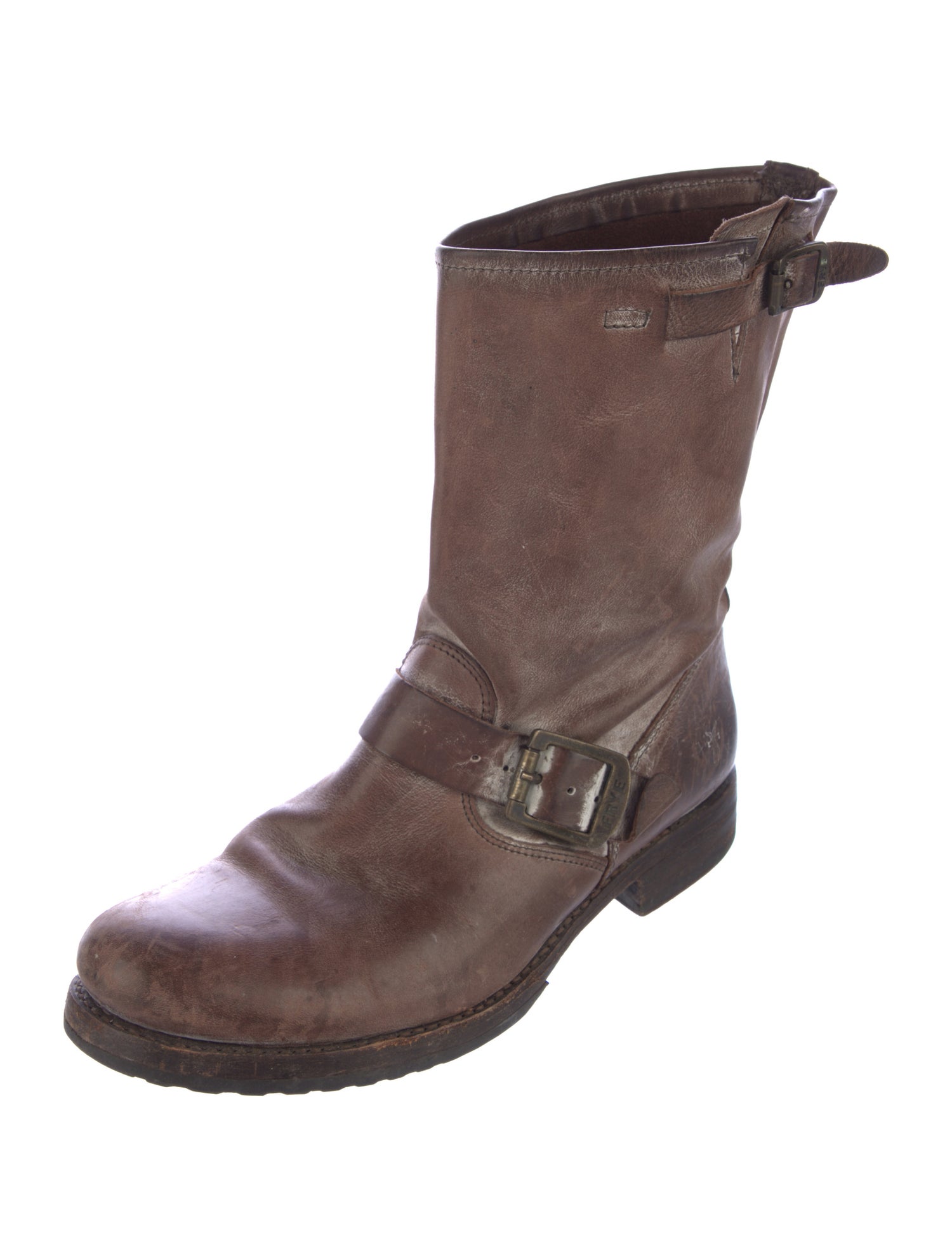 Frye Leather Moto Boots