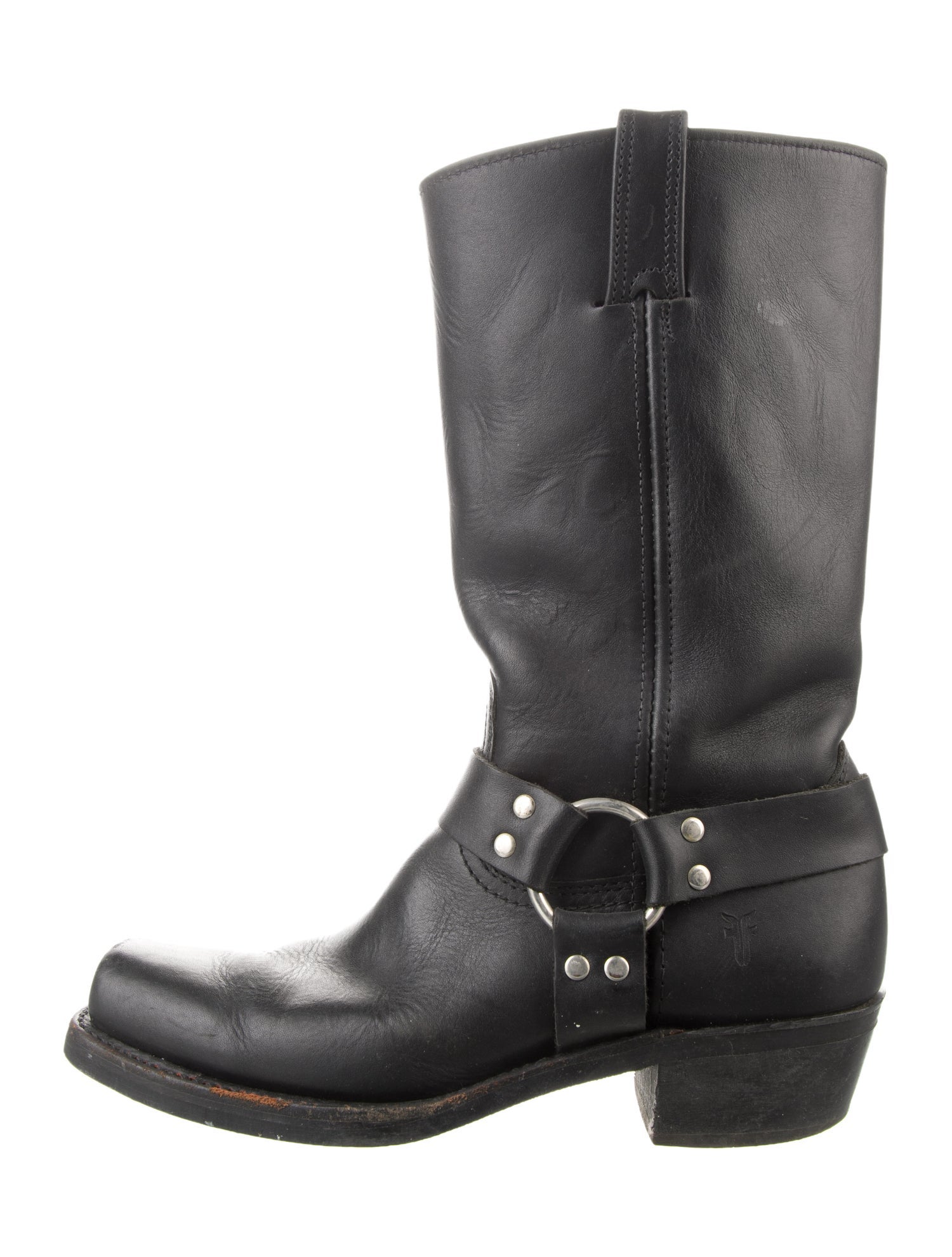 Frye Leather Studded Accents Boots