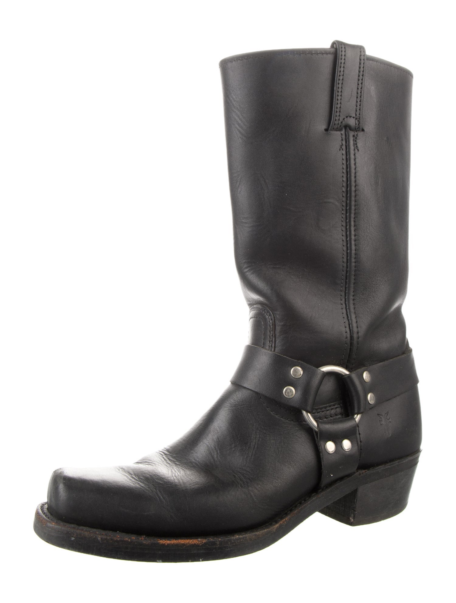 Frye Leather Studded Accents Boots