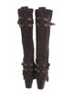 Frye Suede Leather Trim Embellishment Riding Boots