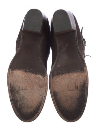 Frye Suede Leather Trim Embellishment Riding Boots