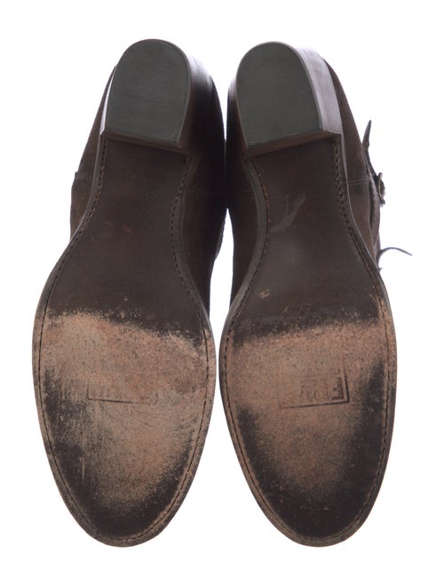 Frye Suede Leather Trim Embellishment Riding Boots