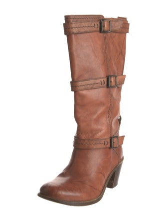 Frye Leather Moto Boots