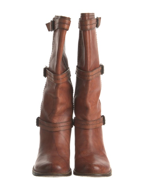 Frye Leather Moto Boots