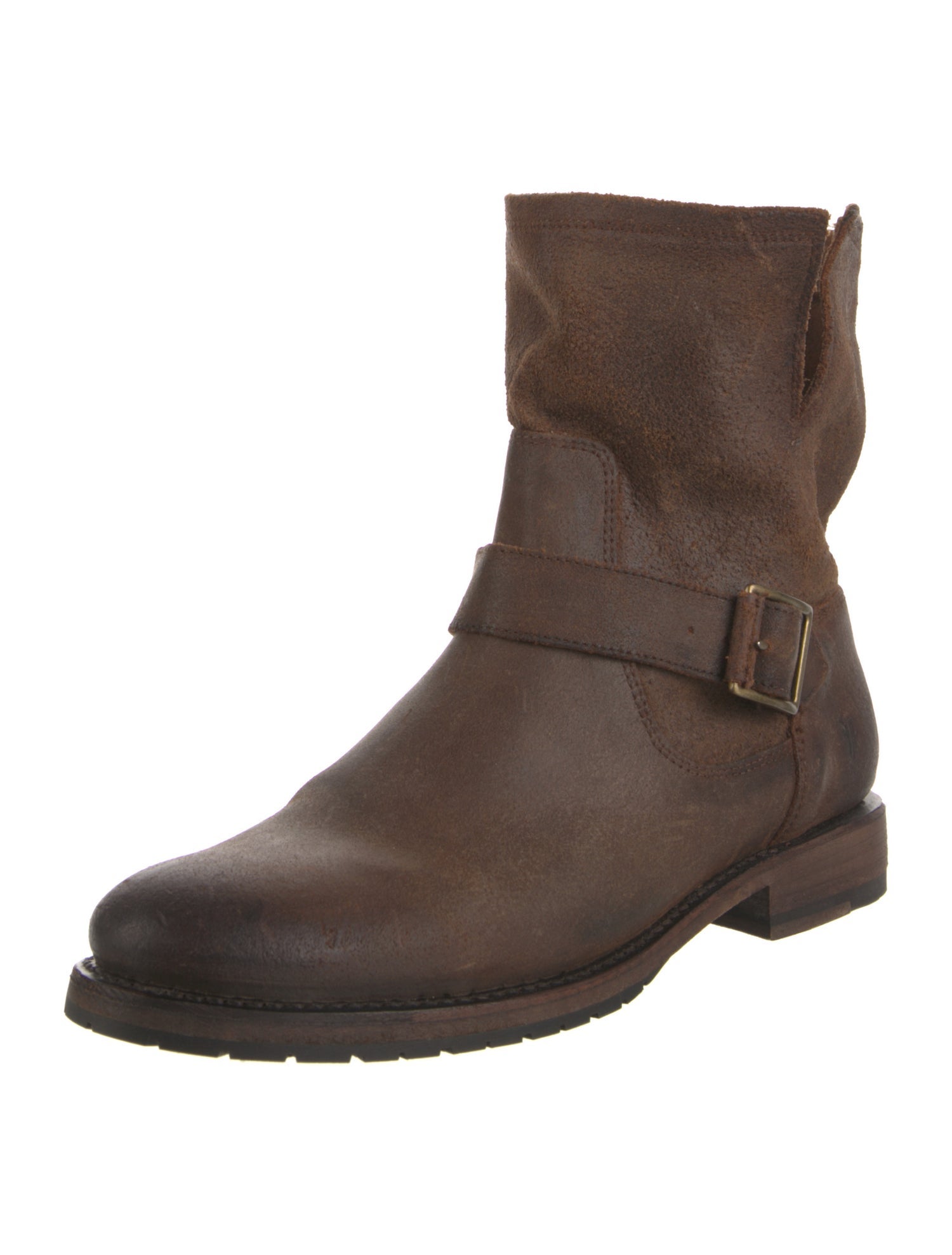 Frye Suede Moto Boots