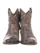 Frye Leather Studded Accents Western Boots