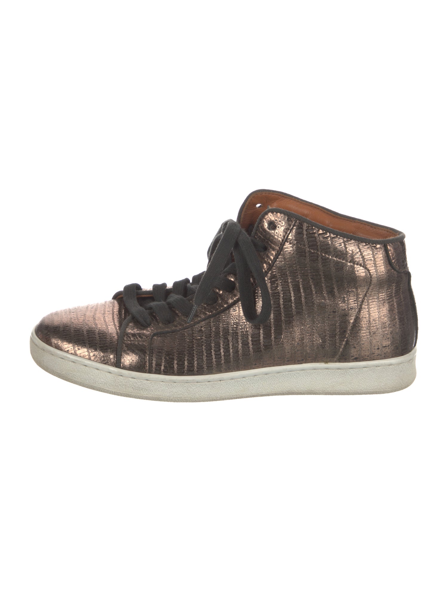 Frye Leather Colorblock Pattern Sneakers