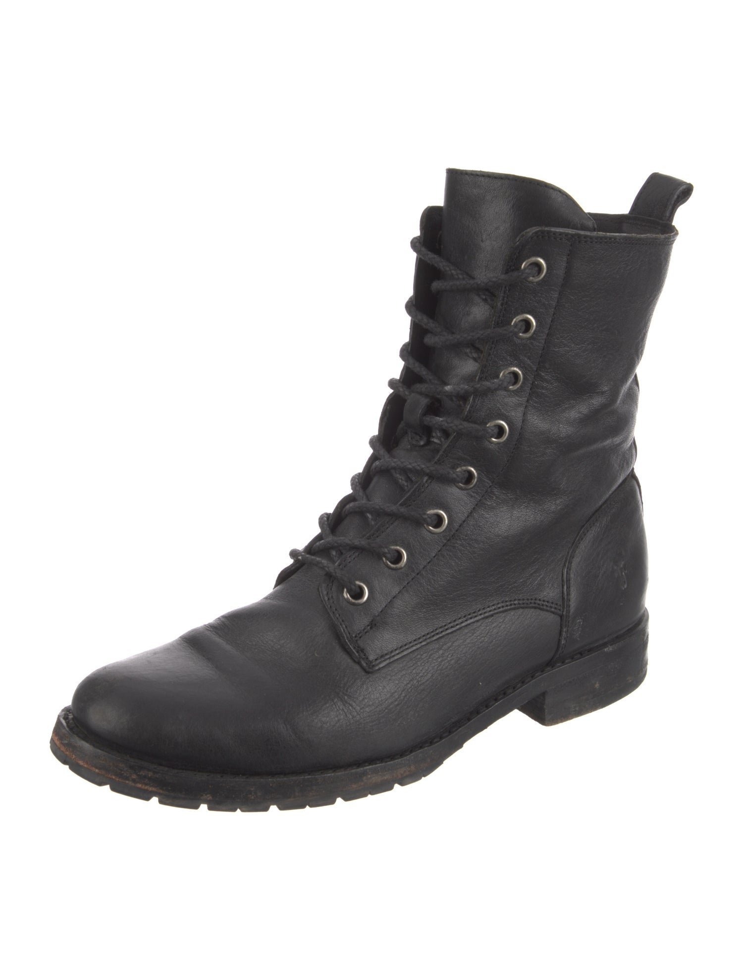 Frye Leather Combat Boots
