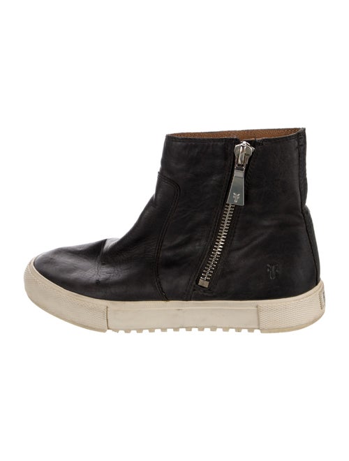 Frye Leather Wedge Sneakers