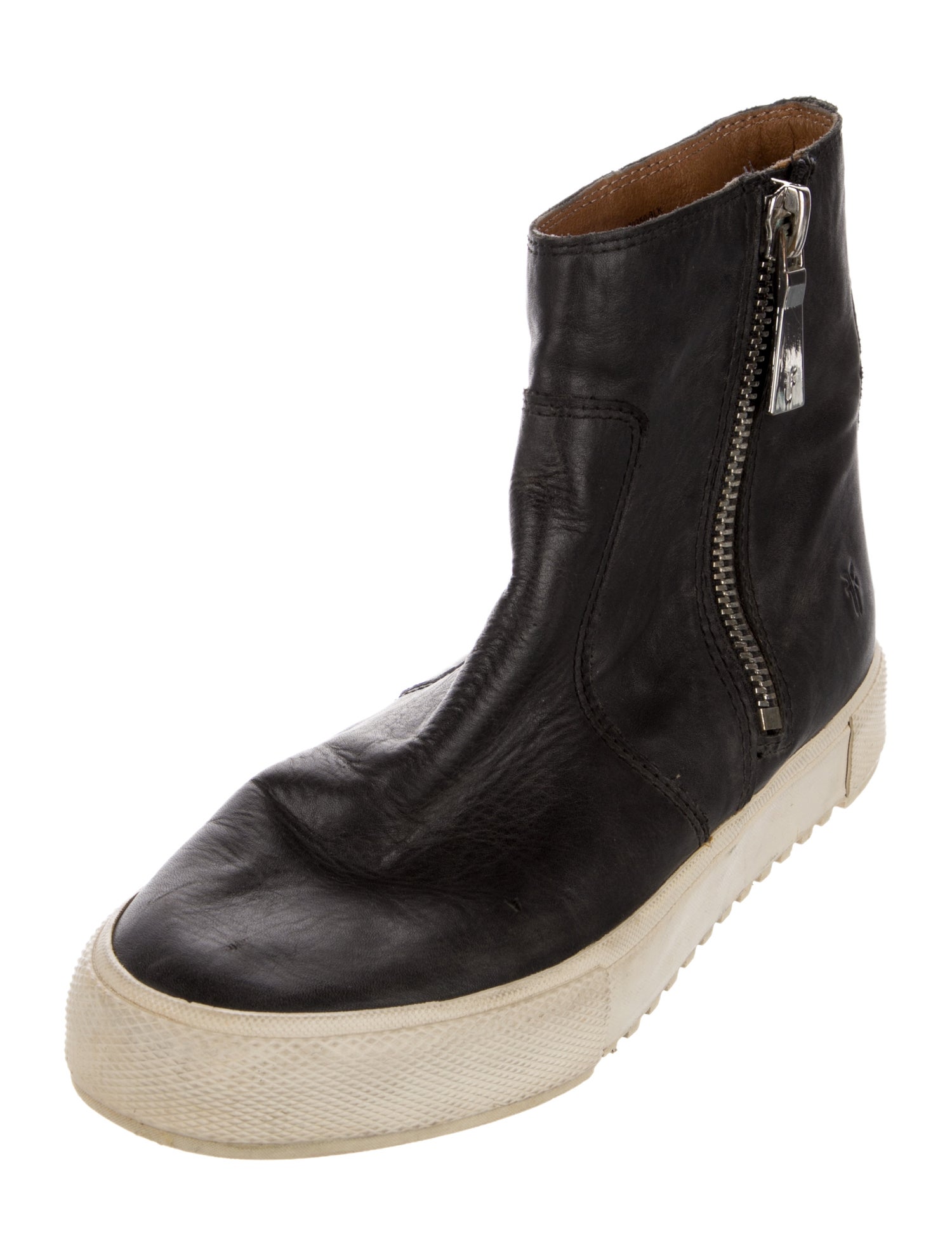 Frye Leather Wedge Sneakers