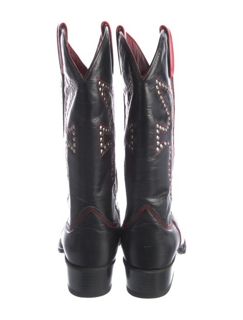 Frye Leather Studded Accents Western Boots